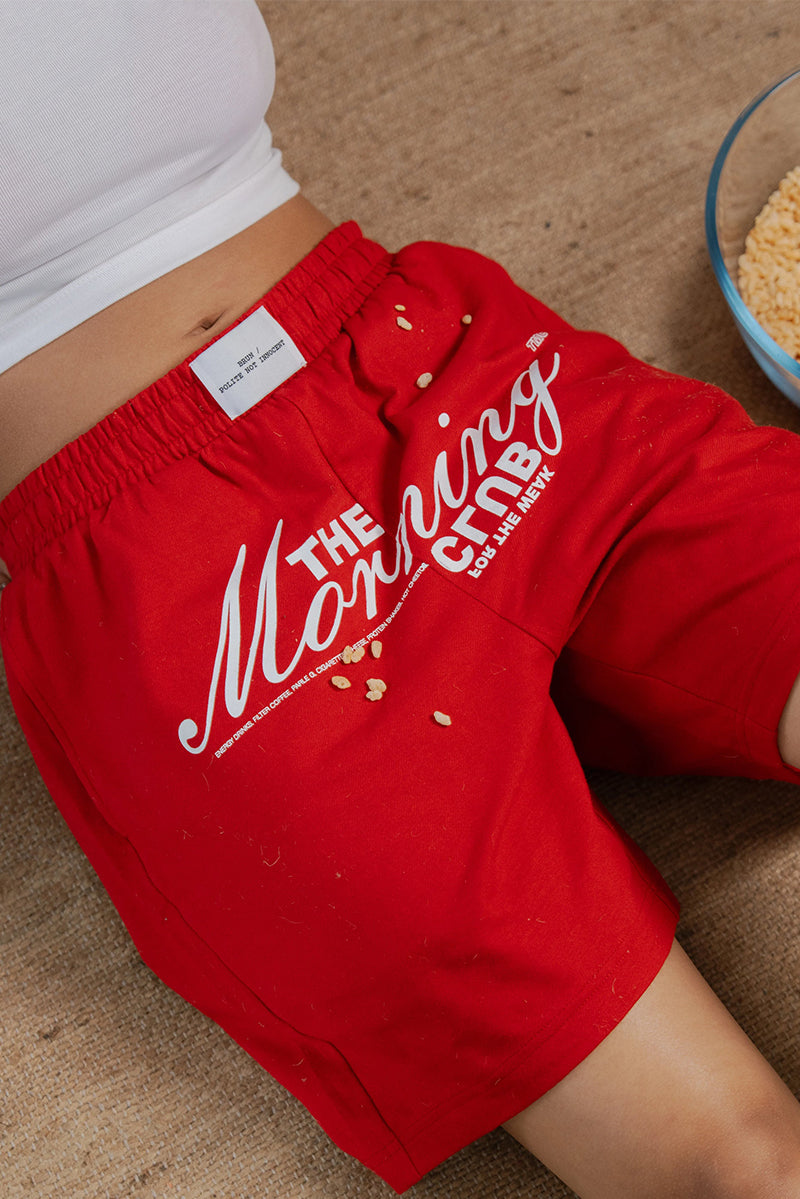 Mornin’ Club - Red shorts