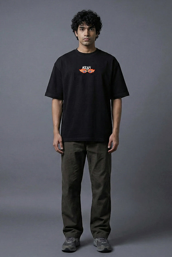 Drishti Bommai - Say No Evil Embroidered Half Sleeve tee