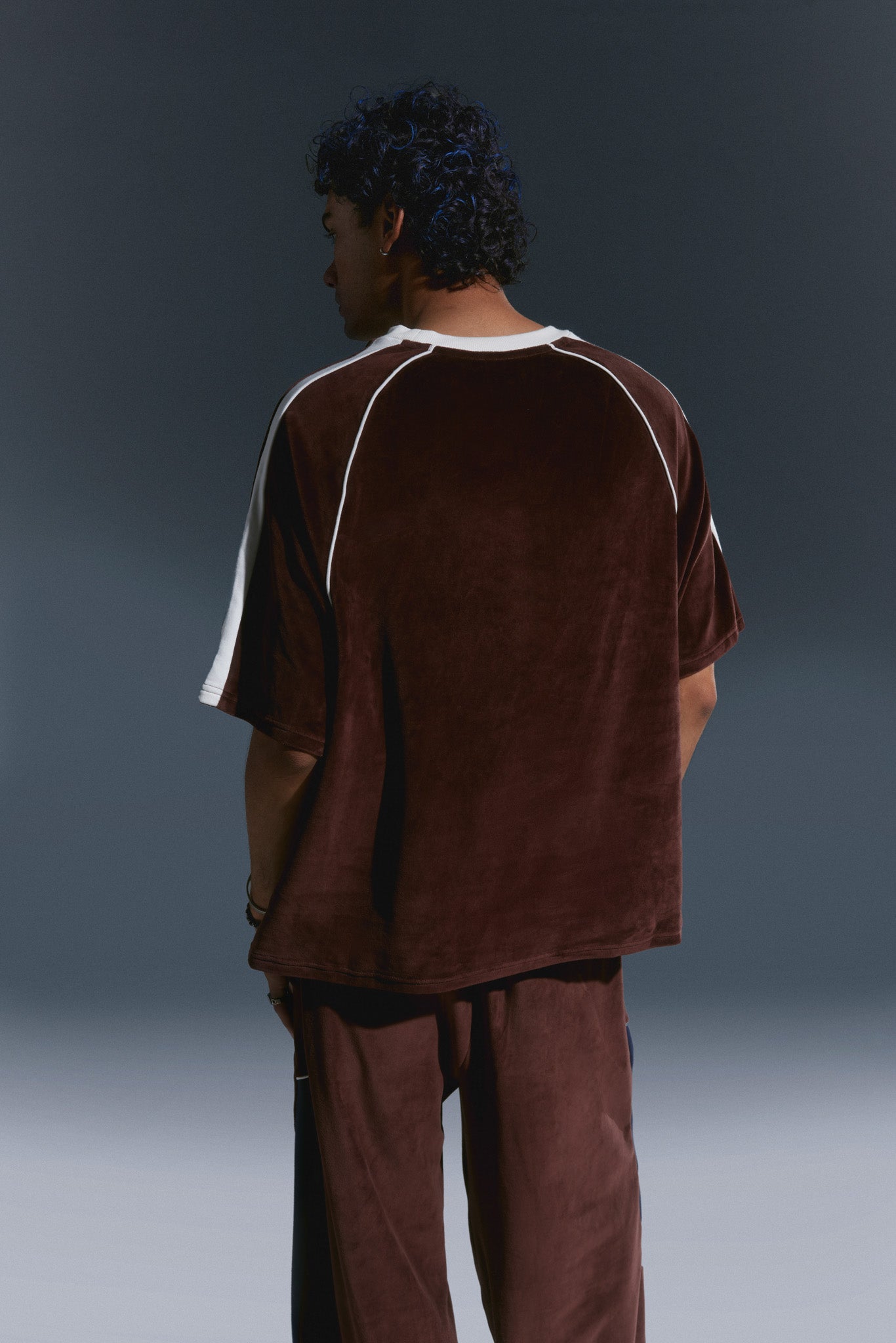 Velour Color Block Tee