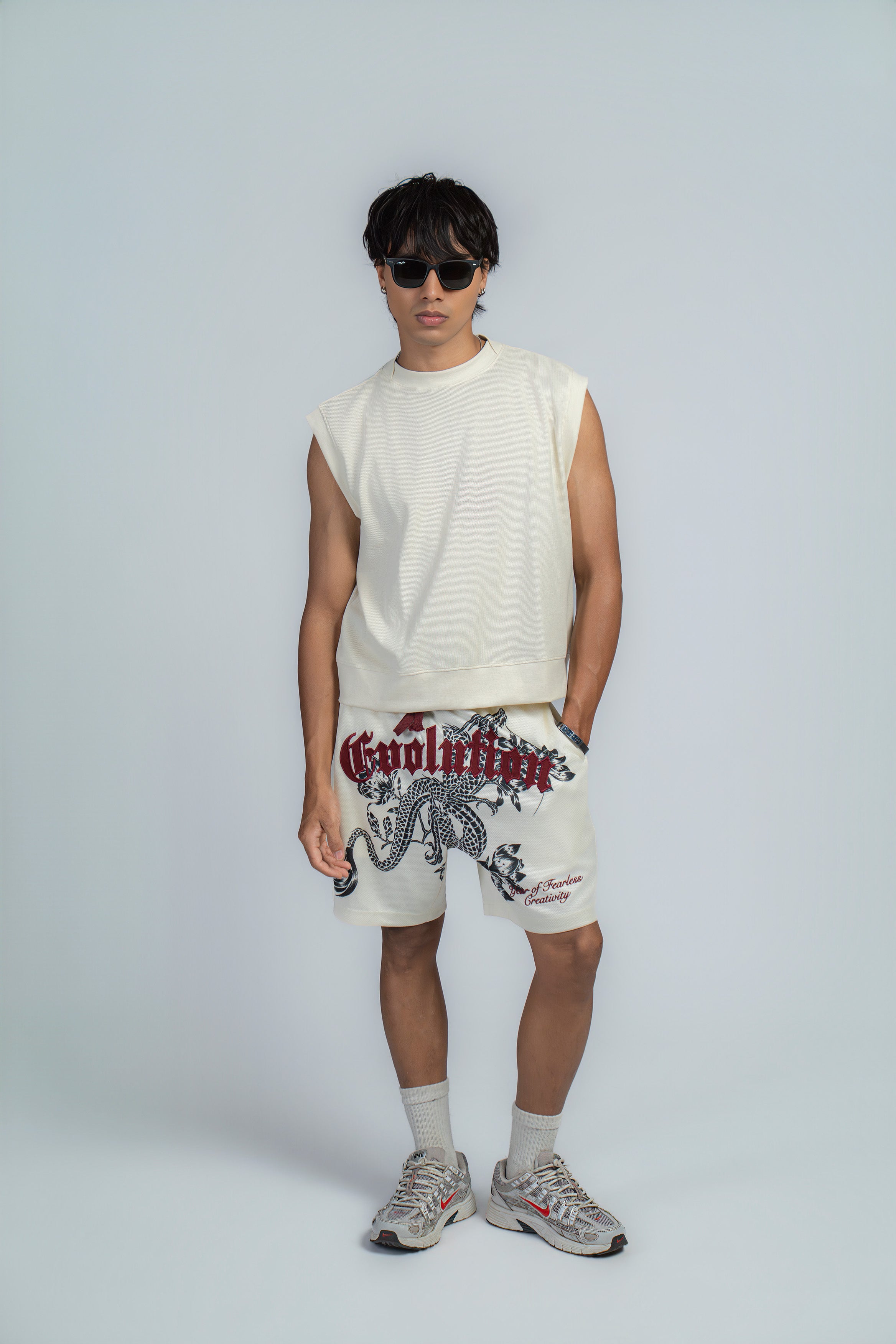 BASIC*B - CROPPED BOXY WAFFLE VEST