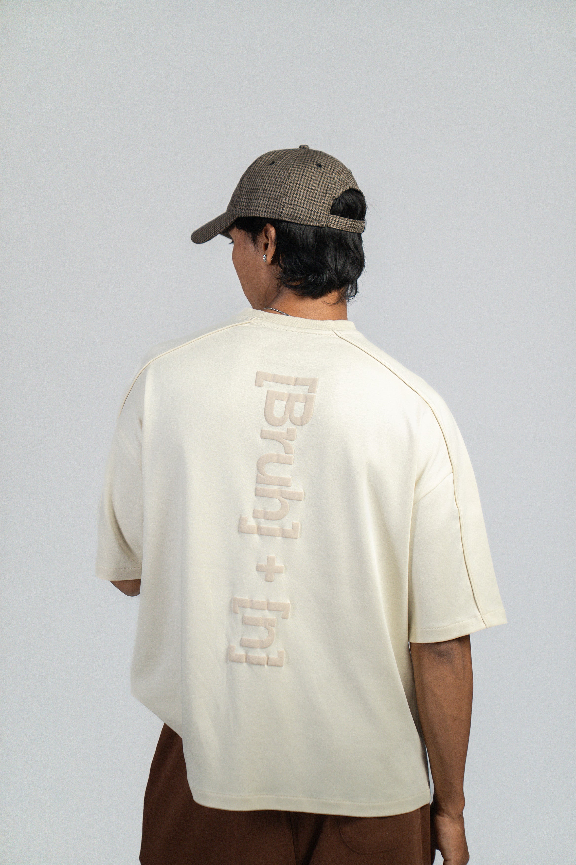 BASIC B* - BEIGE OVERSIZED T-SHIRT