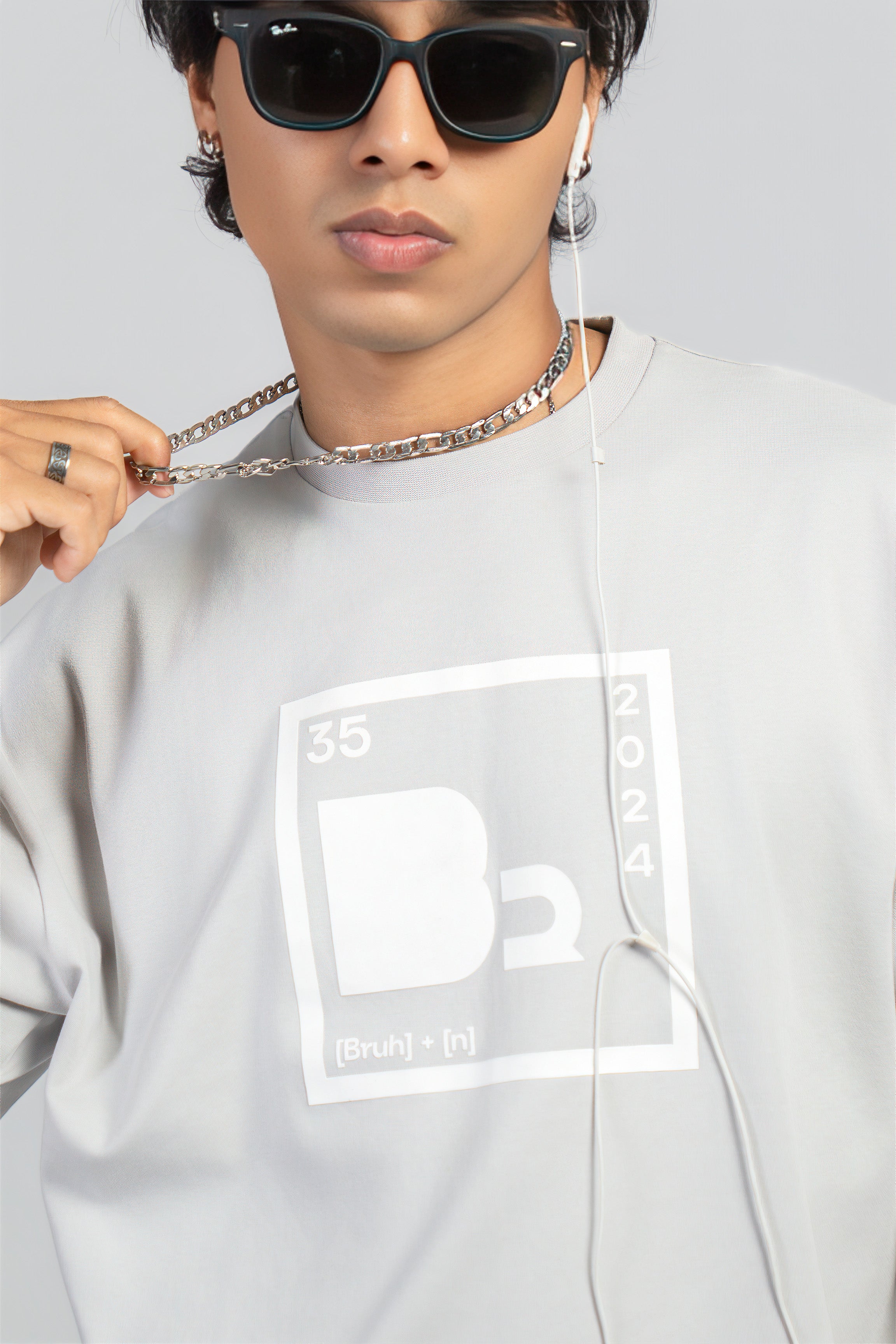 BASIC B* - BLAME THE CHEMISTRY CROPPED BOXY T-SHIRT
