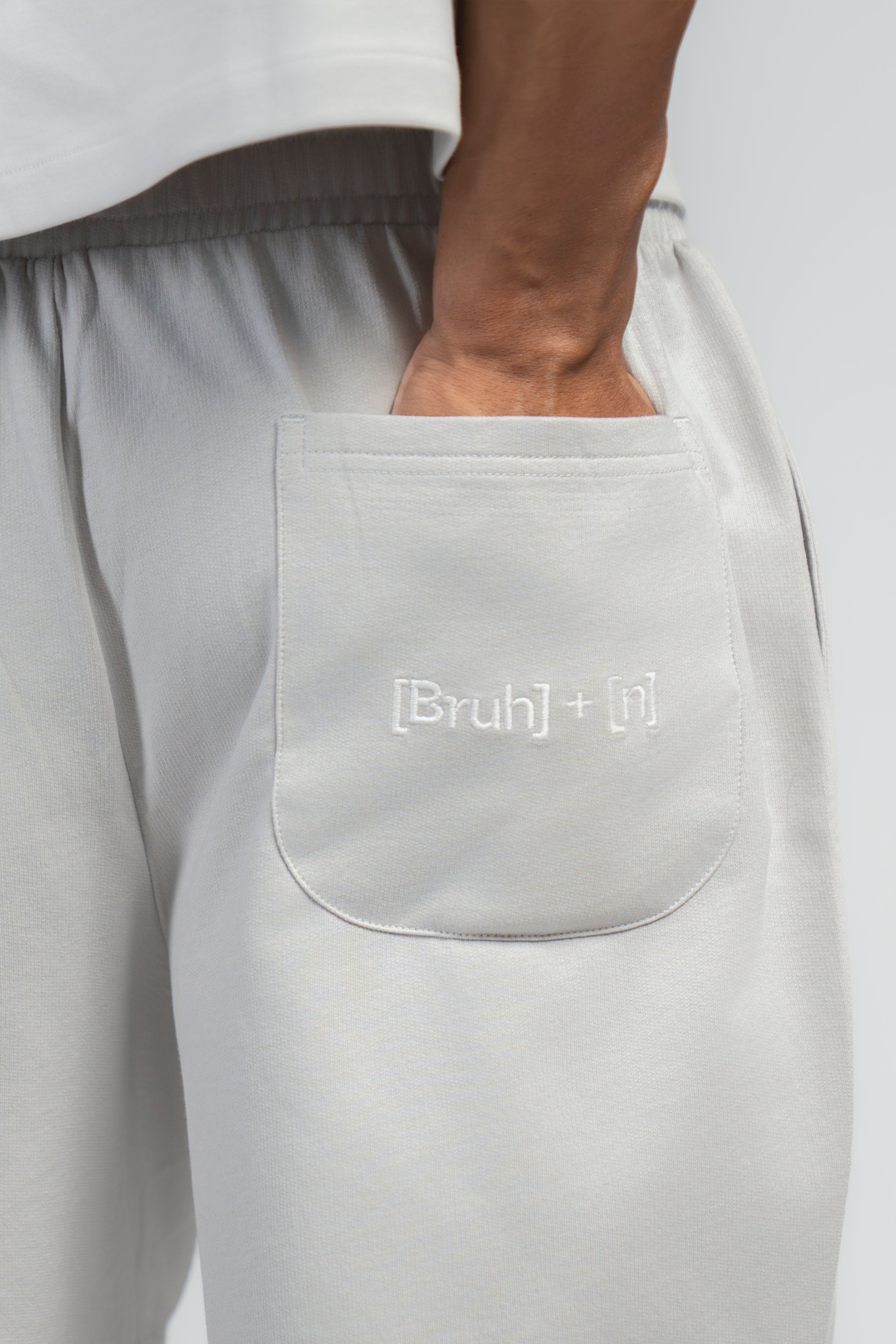 BASIC B* - GREY TERRY SHORTS