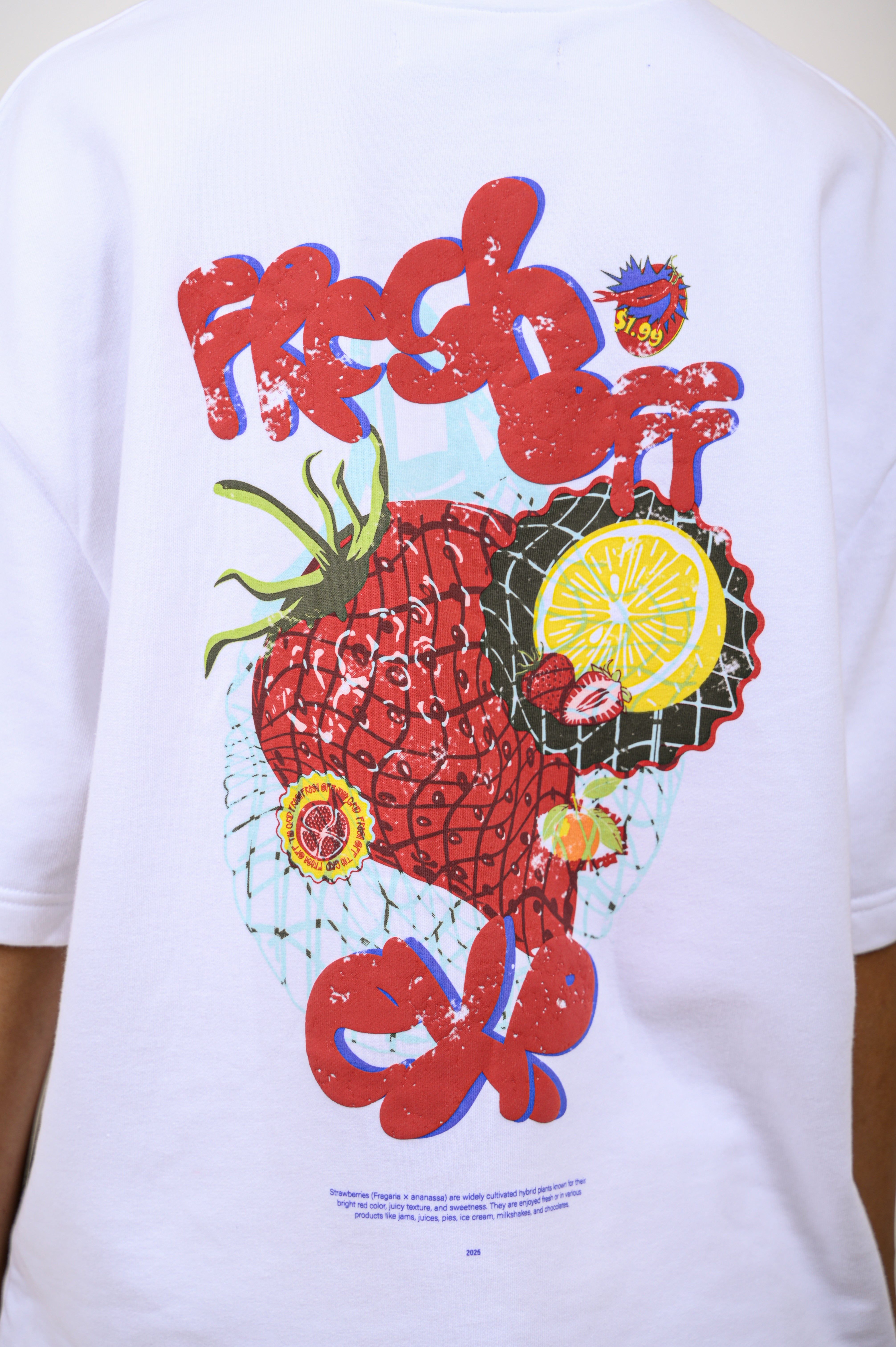 Very Berry White Tee