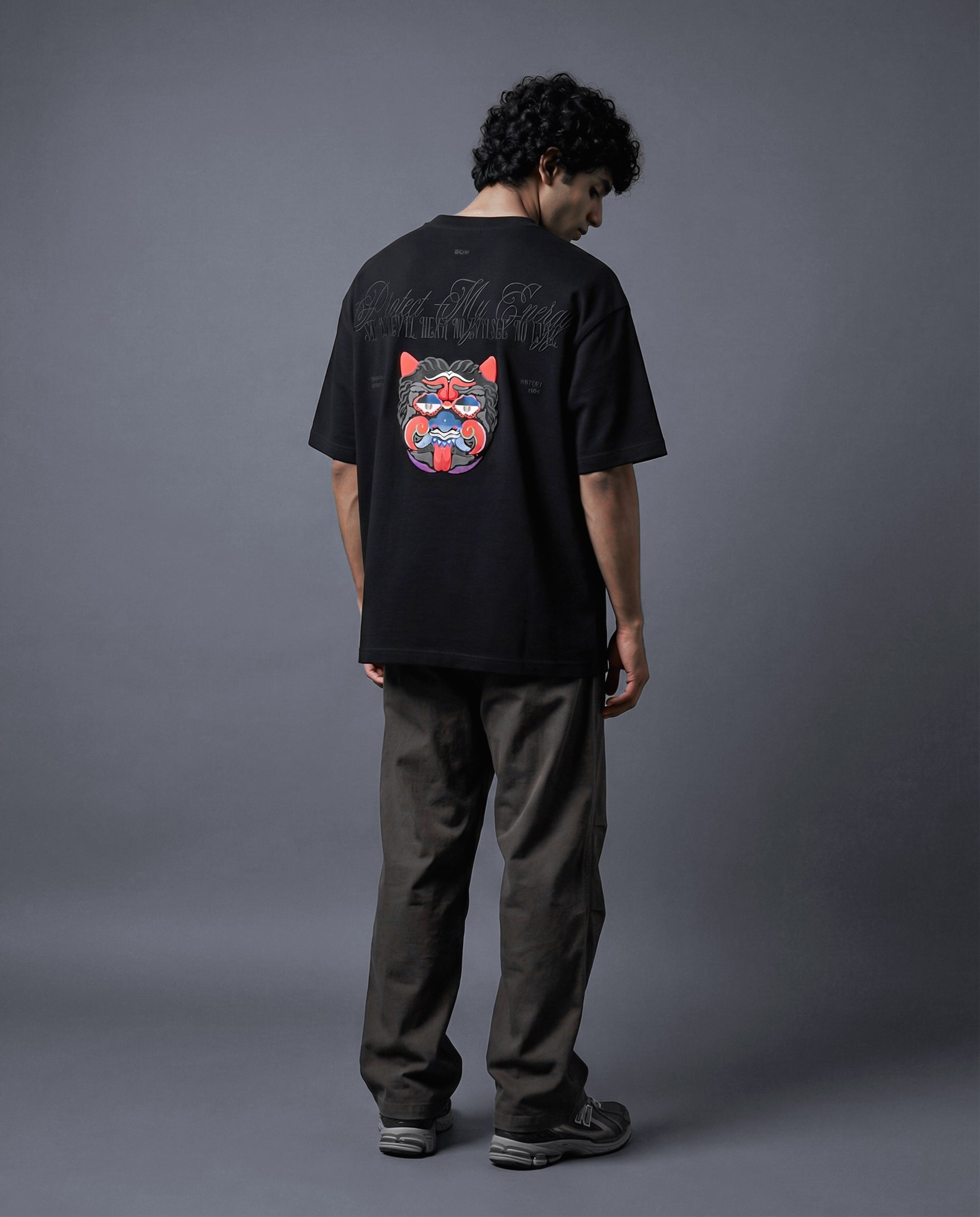 Drishti Bommai - Say No Evil Embroidered Half Sleeve tee