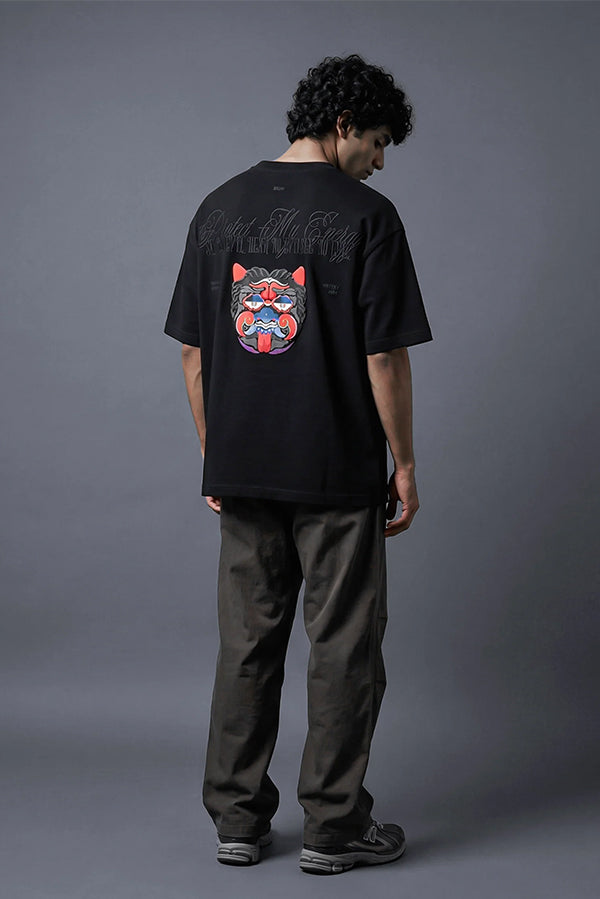 Drishti Bommai - Say No Evil Embroidered Half Sleeve tee