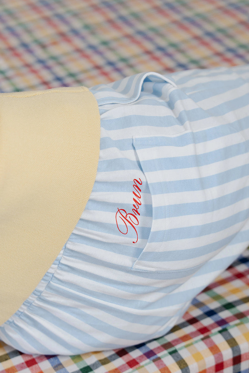Mornin’ Club - Striped Blue shorts