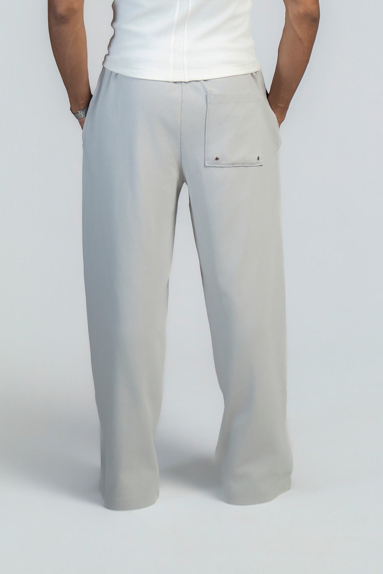 BASIC*B - GREY ENZYME WASH PANT
