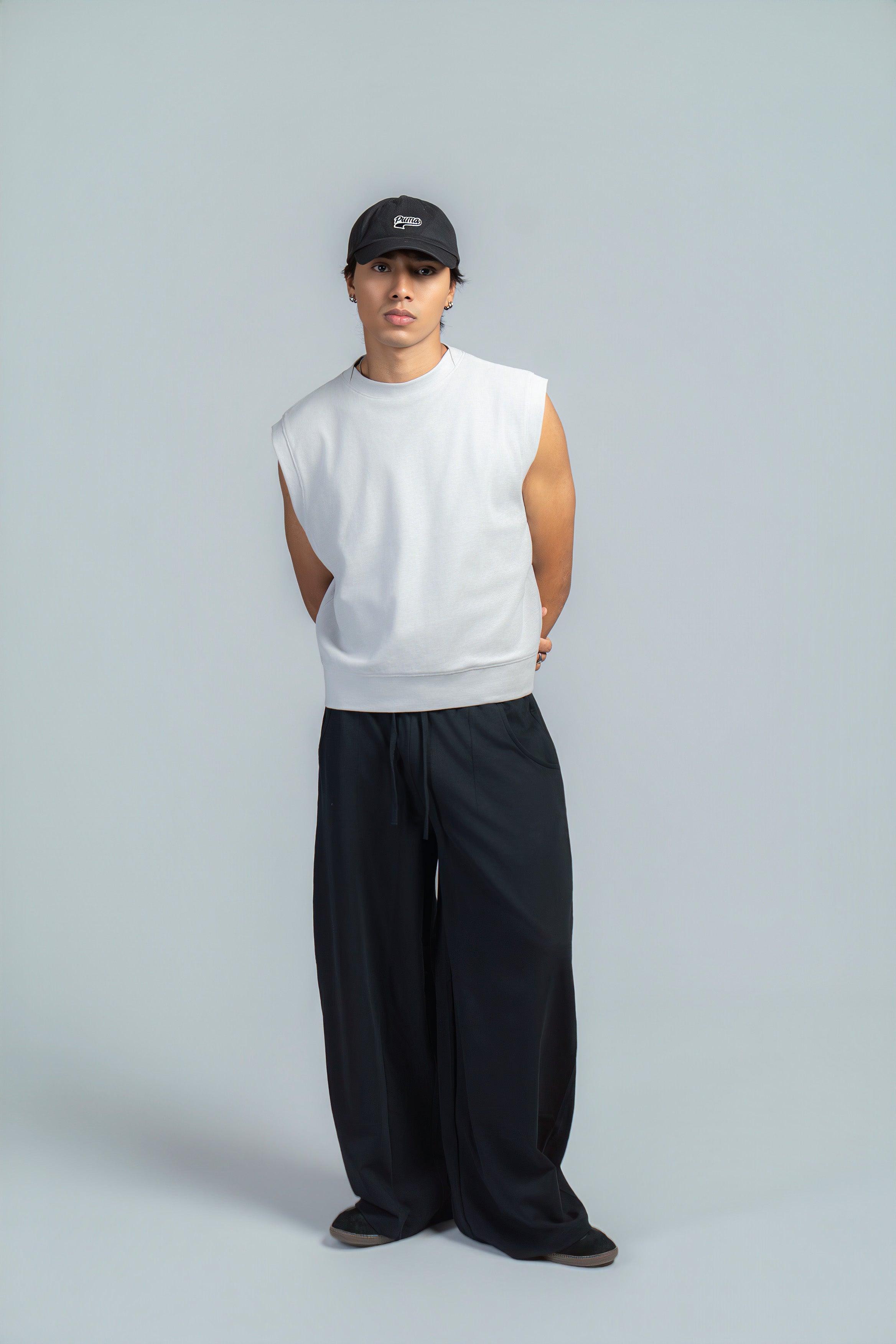 BASIC B* - BLACK LOOSE SWEATPANTS