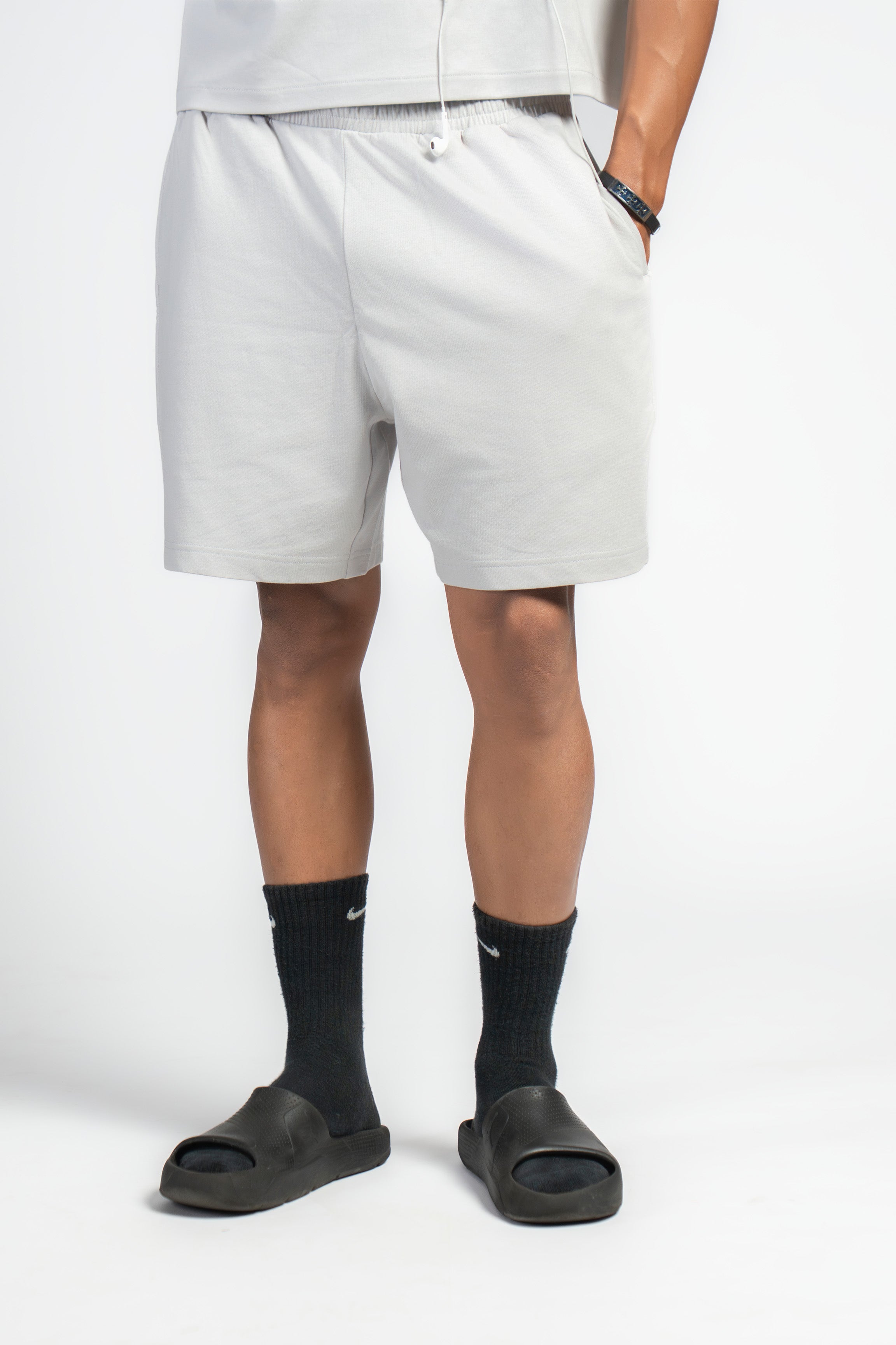 BASIC B* - GREY TERRY SHORTS